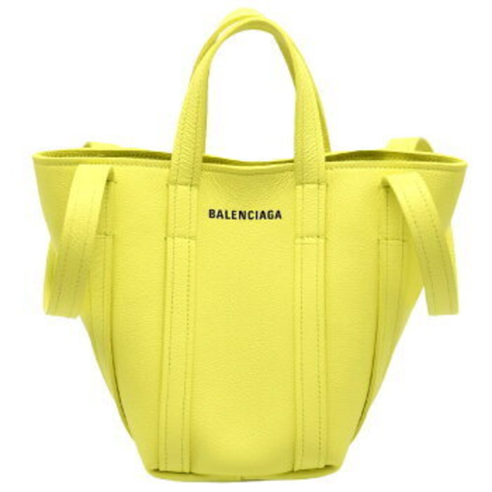 Balenciaga Everyday XS North South Shoulder Tote Bag Handbag Yellow Leather - Picture 2 of 10